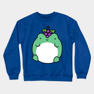 Purple Grapes Frog Crewneck Sweatshirt